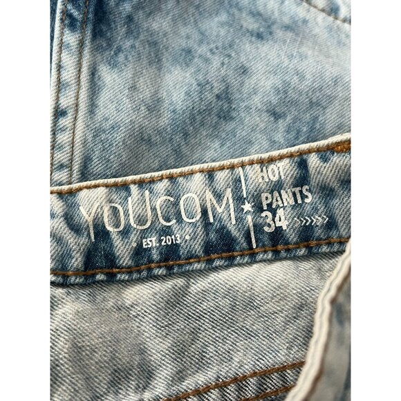 Youcom Hot Pants Shorts Sz 2 Embroidered Roses Butterfly - Picture 7 of 7